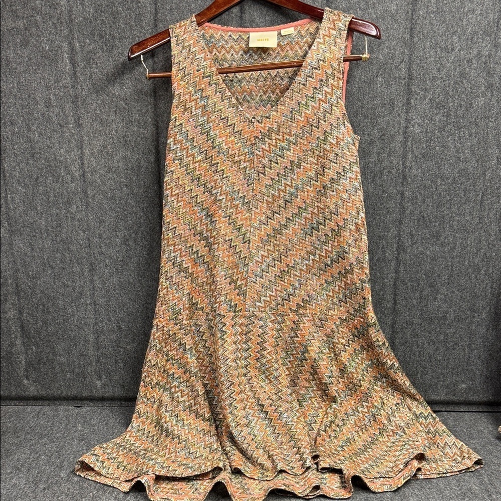 Maeve Multicolor Zigzag Maxi Dress